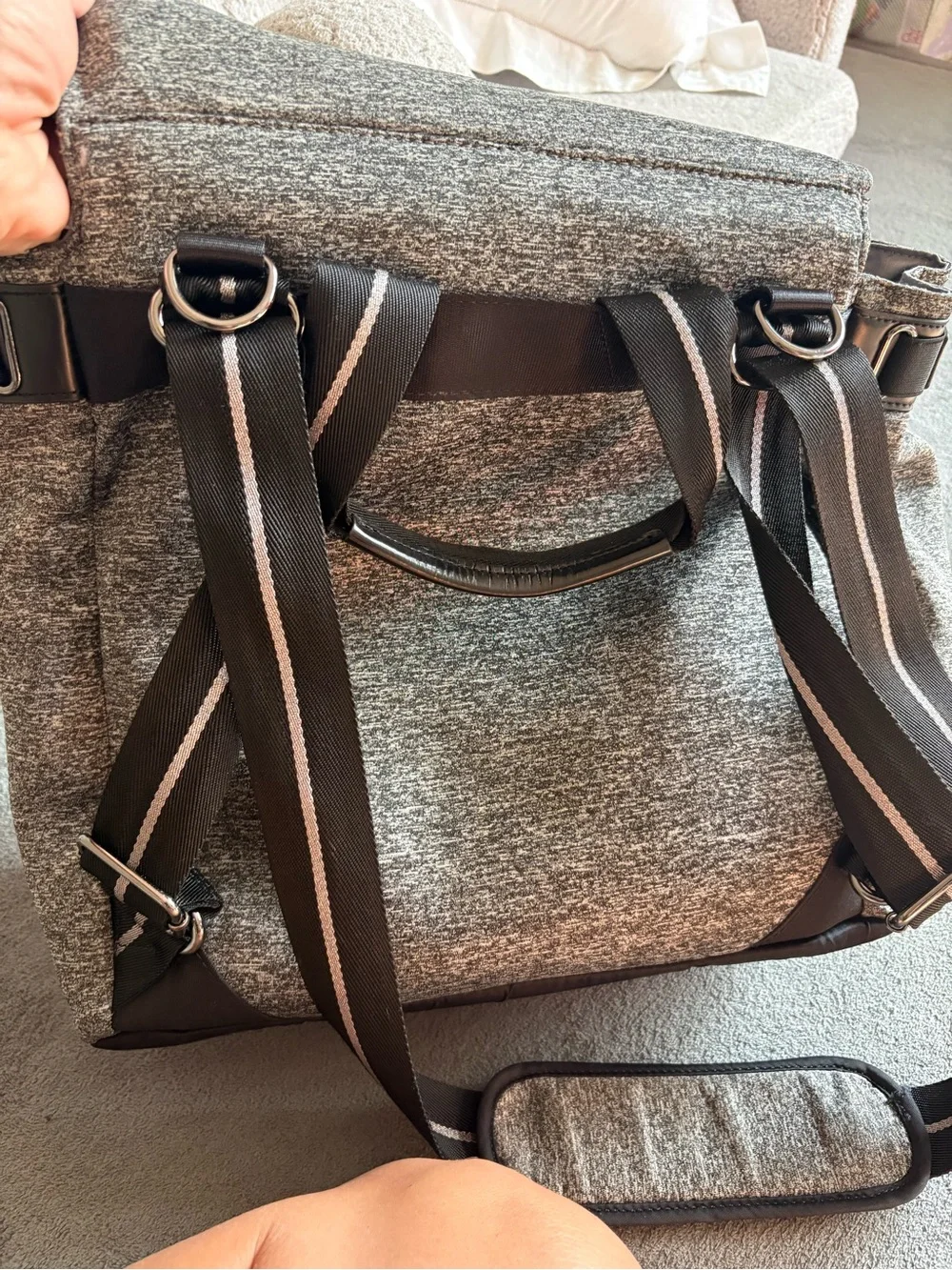 Storksak Gray baby bag